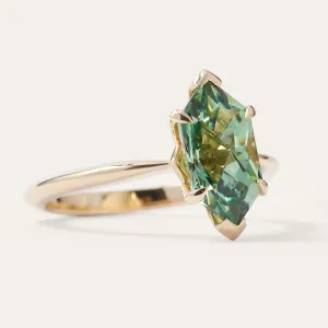 Engagement lab-grown sapphire ring CATRICE Thumbnail