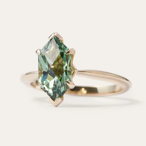 Engagement lab-grown sapphire ring CATRICE Image