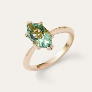 Engagement lab-grown sapphire ring CATRICE Thumbnail