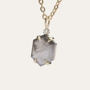 Salt and pepper diamond art deco pendant ARTIS Thumbnail