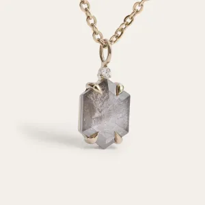 Salt and pepper diamond art deco pendant ARTIS Thumbnail