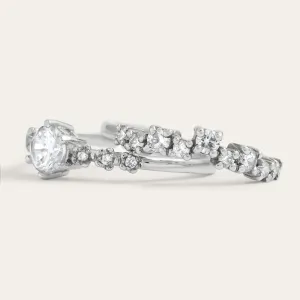 Elegant engagement set with diamonds GABRIELE Thumbnail