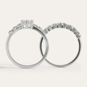 Elegant engagement set with diamonds GABRIELE Thumbnail