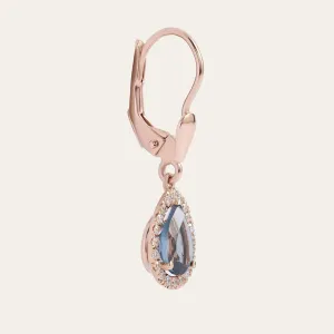 London blue topaz and diamond earrings SISSI Thumbnail