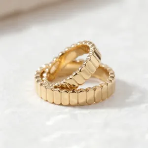 Geometric wedding rings with organic structure NERA Thumbnail