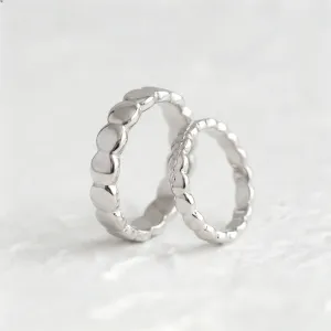 Geometric wedding rings with organic structure NOMA