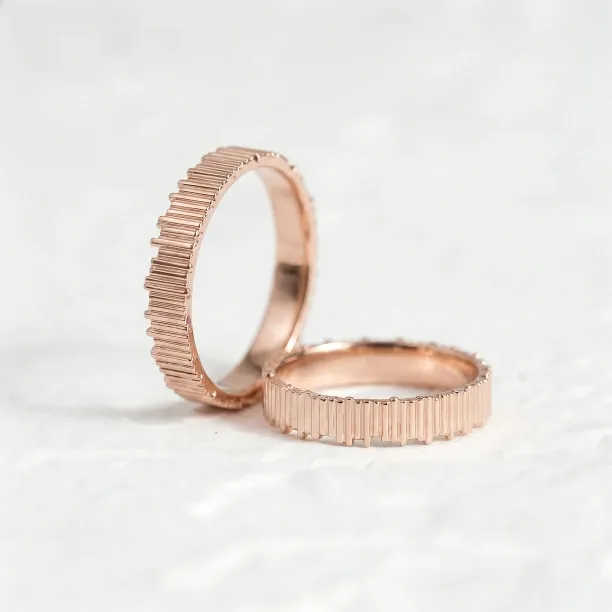 Geometric wedding rings VELA Image