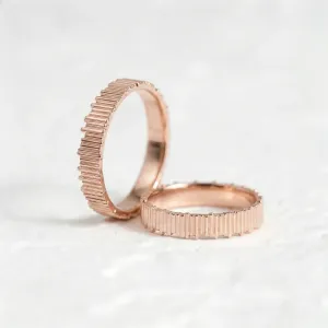 Geometric wedding rings VELA Thumbnail