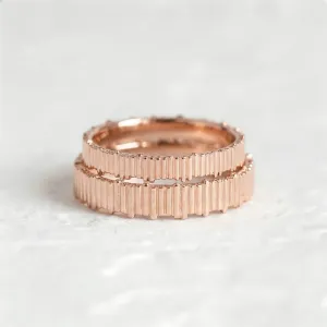 Geometric wedding rings VELA Thumbnail