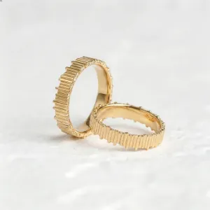 Geometric wedding rings VELA Thumbnail