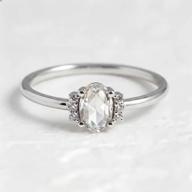 Lab grown diamond ring in vintage style LIRA Image