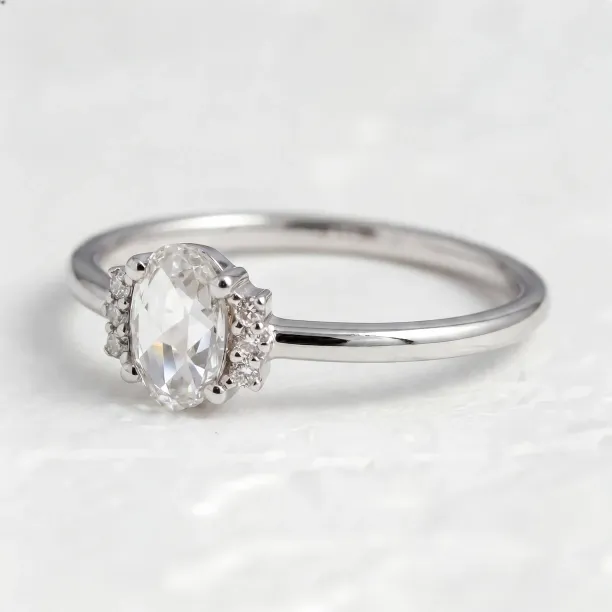 Lab grown diamond ring in vintage style LIRA Image