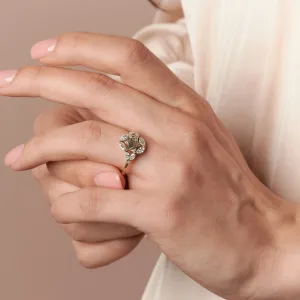 Vintage lab grown diamond ring ELIZETE Thumbnail