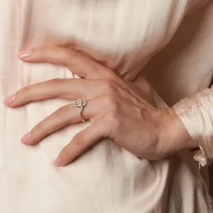 Vintage lab grown diamond ring ELIZETE Thumbnail