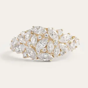 Lab grown diamond cluster ring CHANNELIE Thumbnail