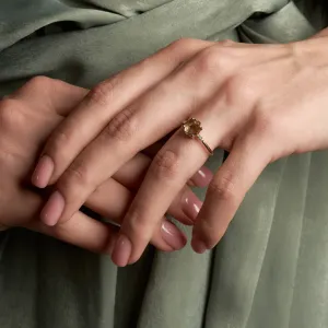 Lab grown diamond and natural diamond gold ring 2 SYDNEY Thumbnail