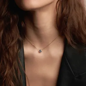 Simple Gold necklace with moissanite NOKKEN Thumbnail