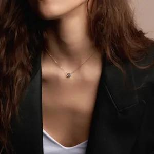 Simple Gold necklace with moissanite NOKKEN Thumbnail