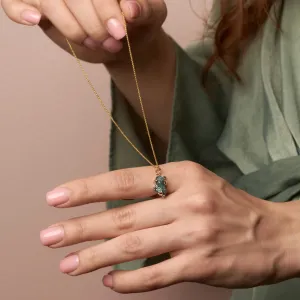 Raw diamond pendant LAURA Thumbnail