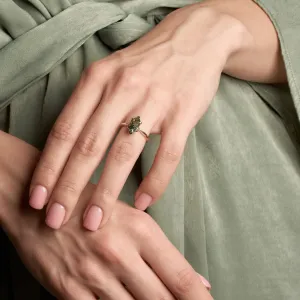 Engagement lab-grown sapphire ring CATRICE Thumbnail