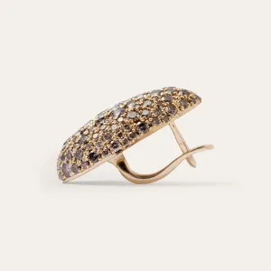 Elegant salt and pepper diamond earrings OPHELIA  Thumbnail
