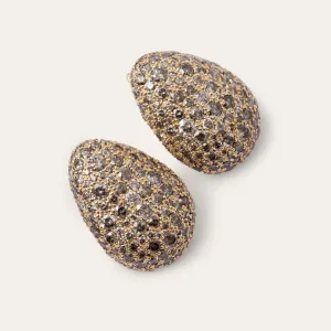 Elegant salt and pepper diamond earrings OPHELIA  Thumbnail