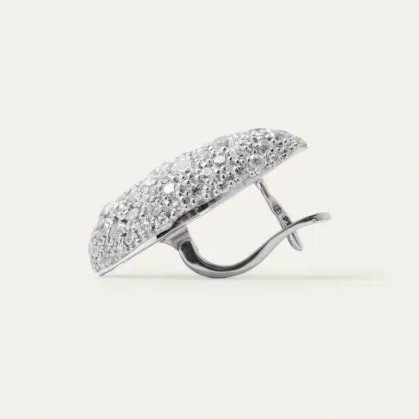 Gold earrings with diamonds NOEMIA Image
