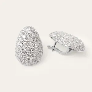 Gold earrings with diamonds NOEMIA Thumbnail