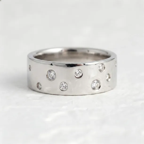 Diamond wedding ring AZRAEL Image