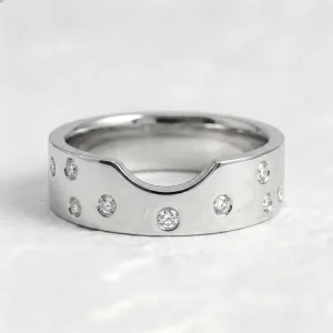 Unique diamond wedding ring AZRA Thumbnail