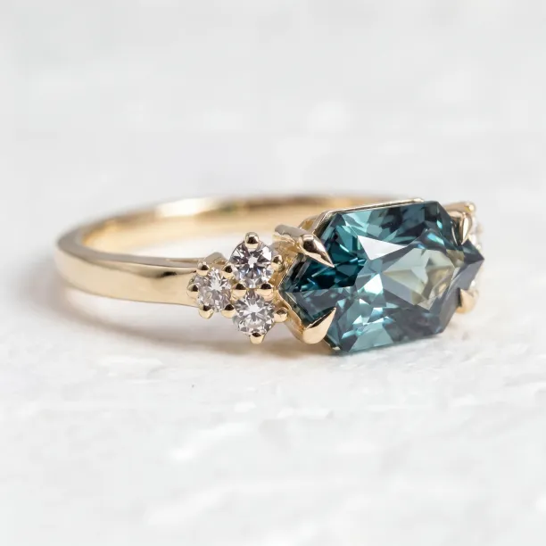 Lab grown diamond gold ring ARMINE Image
