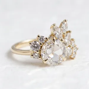 Lab grown diamond gold ring VESNA Thumbnail