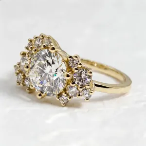 Unique ring with lab grown diamonds CHIARA