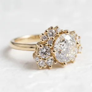 Unique ring with lab grown diamonds CHIARA