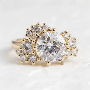 Unique ring with lab grown diamonds CHIARA
