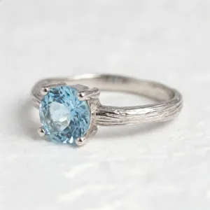 Swiss blue topaz engagement ring MONTARA Thumbnail