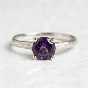 Amethyst twig ring VIOLETTE