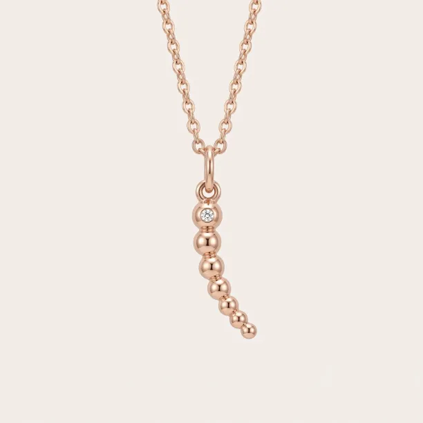Minimalist diamond necklace CLAUDE Image