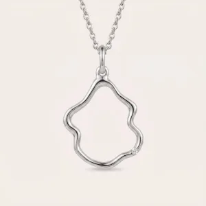 Minimalist diamond necklace DOMINIQUE