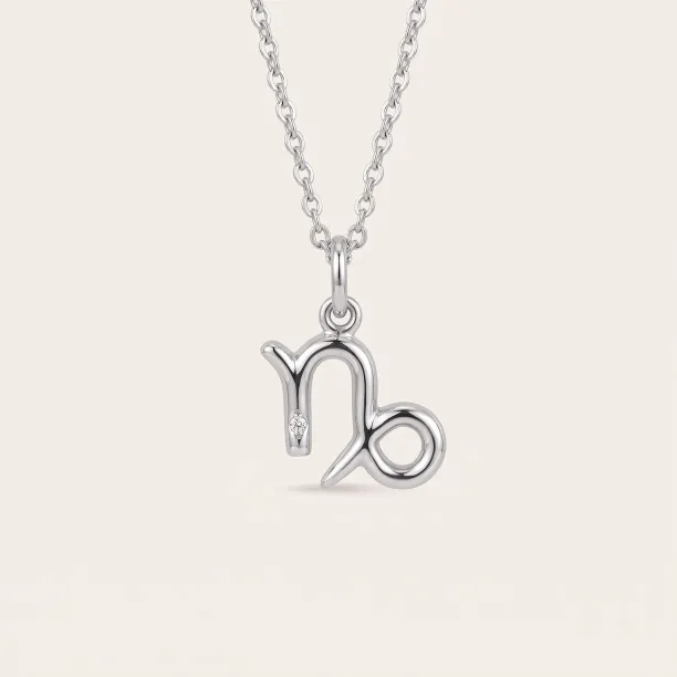 Gold diamond pendant CAPRICORN Image