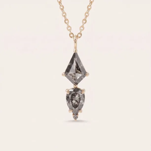 Extravagant salt and pepper diamond necklace SIGNATURE Image