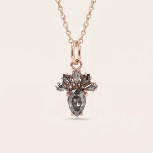 Salt and pepper diamond necklace LONIA