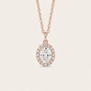 Gold necklace with moissanites GRANNY 