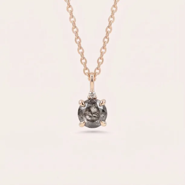 Salt and pepper and classic diamond pendant SPARK Image