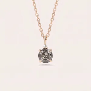 Salt and pepper and classic diamond pendant SPARK