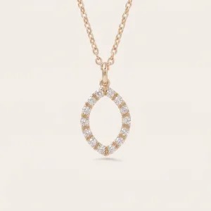 Marquise lab-grown diamond necklace HAILEY