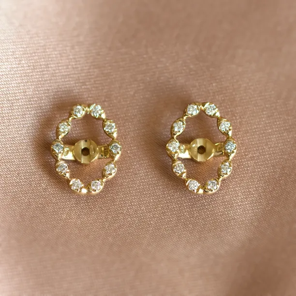 Modular lab grown diamond earrings BANKSY Image