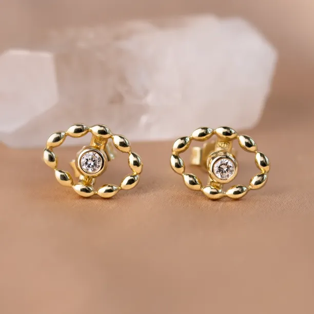 Modular lab grown diamond marquise earrings BLANKS Image