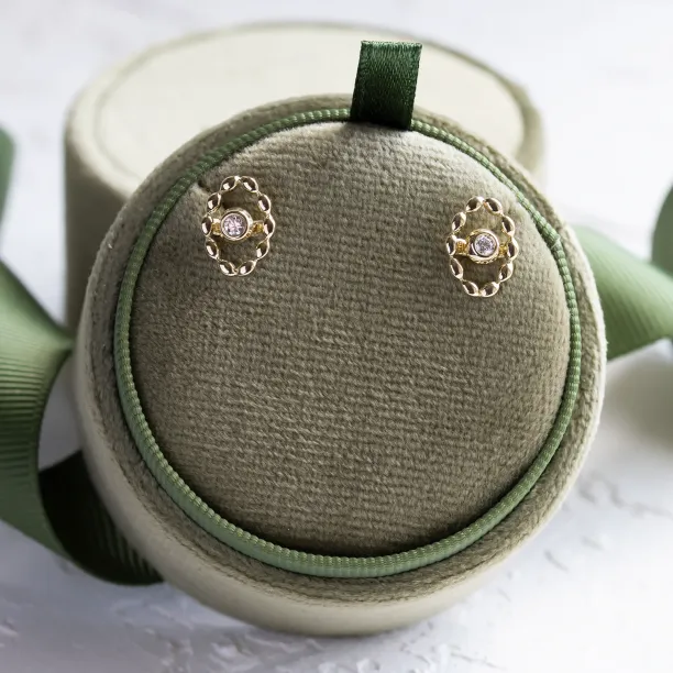 Modular lab grown diamond marquise earrings BLANKS Image