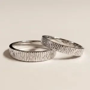 Unusual wedding rings with engravings RILLY Thumbnail
